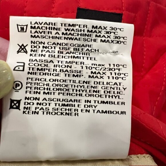 Anthropologie Postcard Red Quilted Skirt Full Zip Floral Size 6‎ Made in Italy - Picture 16 of 16